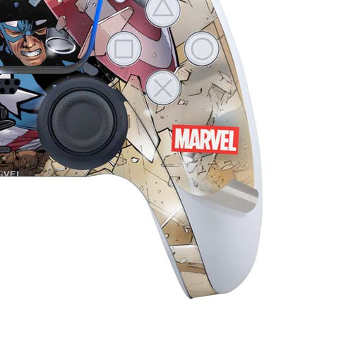 Marvel Captain America Epic Shield Break PS5 Controller Skin